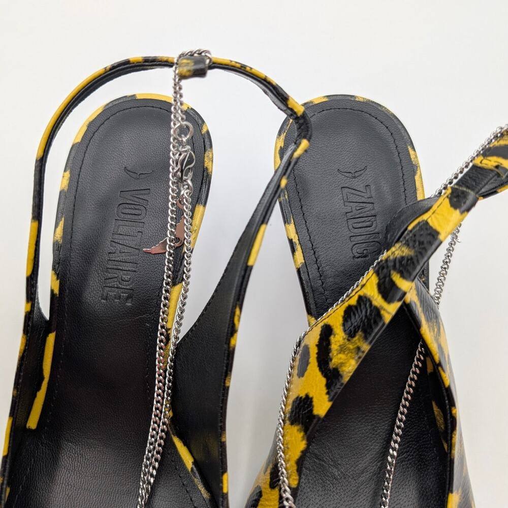 Zadig & Voltaire First Night Slingback Pump Women's Holiday Size US7 EU38 - Picture 10 of 13